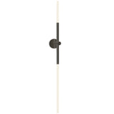 Bianca Linear Wall Light Canopy Driver Matt Black Silk Lacquered By Contardi