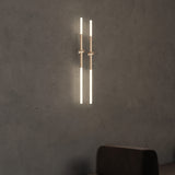Bianca Linear Wall Light Gold By Contardi - Lifestyle View