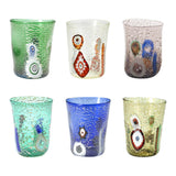 Bicchieri di Murano Tumblers, Mixed Set of 6 by Zafferano