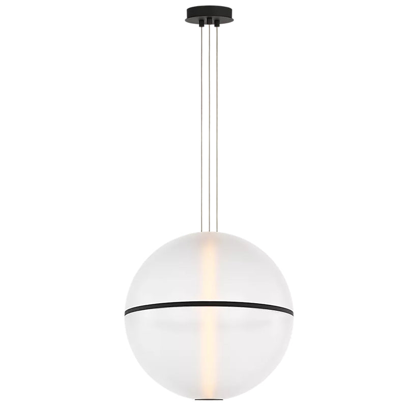 Bicono Round Pendant Nightshade Black By Visual Comfort Main View-1