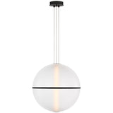 Bicono Round Pendant Nightshade Black By Visual Comfort Main View-2