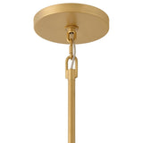 Bijou Six Light Chandelier - Deluxe Gold