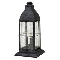 Bingham Large Pier Mount Lantern - Greystone - by Hinkley