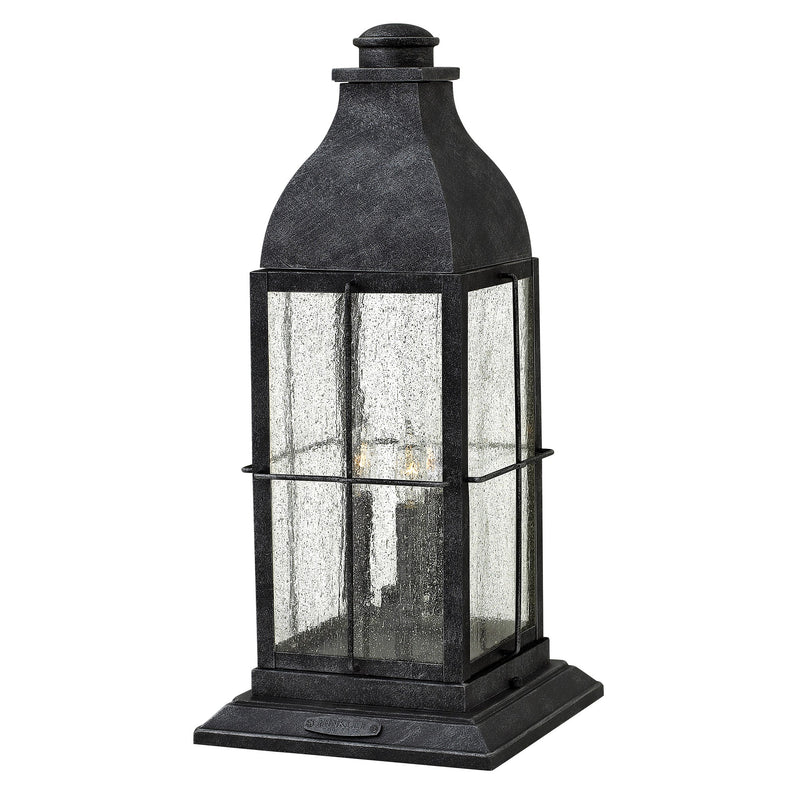 Bingham Large Pier Mount Lantern - Greystone - by Hinkley
