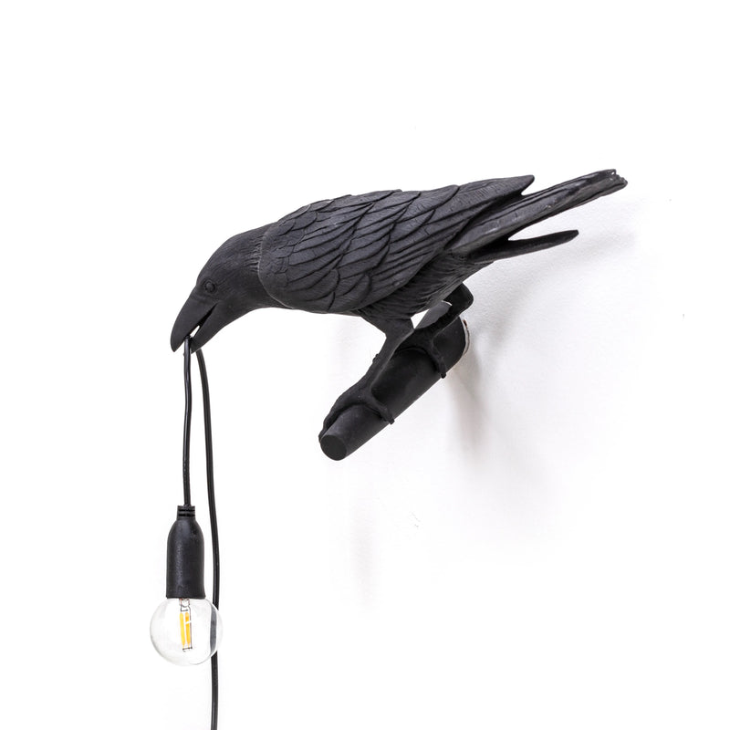 Bird Lamp Looking Left By Seletti, Finish: Black