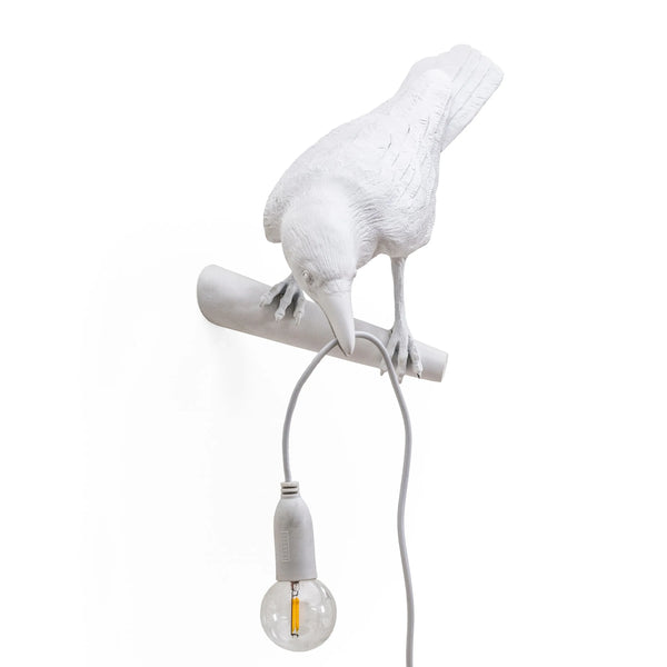 Bird Lamp Looking Left By Seletti, Finish: White