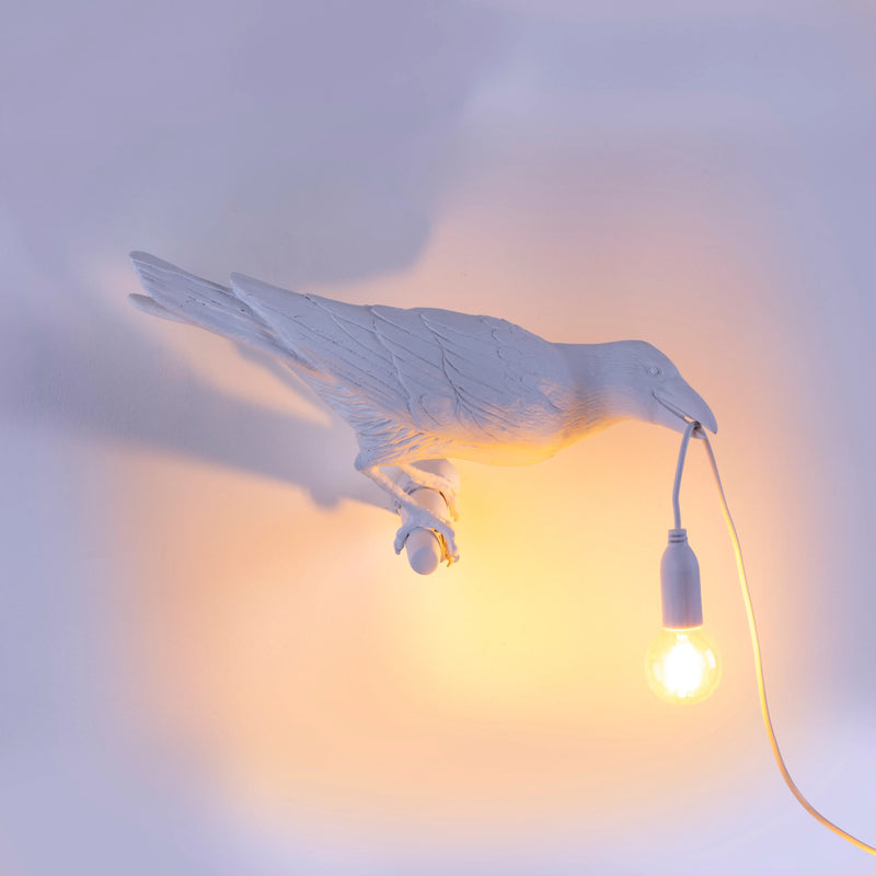 Bird Lamp Looking Right By Seletti, Finish: White