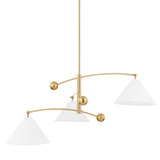 Birdie Chandelier - Aged Brass