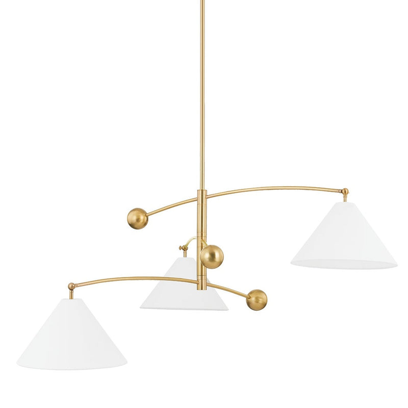 Birdie Chandelier - Aged Brass