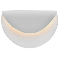 Bisque Ceramic Petal ADA LED Wall Sconce by Justice Design