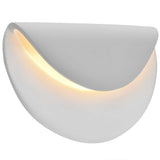 Bisque Ceramic Petal ADA LED Wall Sconce by Justice Design
