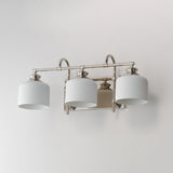Bisque Bath Vanity Light Polished Nickel by Maxim Lighting