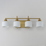 Bisque Bath Vanity Light Natural Aged Brass by Maxim Lighting