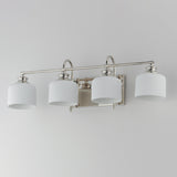 Bisque Bath Vanity Light Polished Nickel by Maxim Lighting