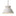 Bisque Black Cord Trapezoid Medium Ceramic Pendant by Justice Design