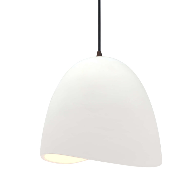 Bisque Brisa Medium Cramic Pendant by Justice Design