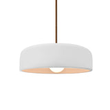 Bisque Rigid Stem Kit Ceramic Small Spire Pendant by Justice Design