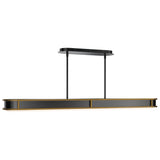 Black/Aged Brass Longboard Linear Suspension by WAC Lighting