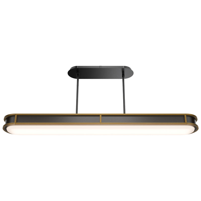 Black/Aged Brass Longboard Linear Suspension by WAC Lighting