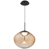 Black-Amber Glass Swayzey 4CCT Mini Pendant by WAC Lighting