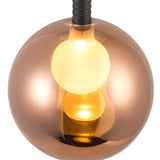 Black-Copper Glass Bolla Pendant by Kuzco Lighting Bulb Details