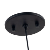 Black-Copper Glass Bolla Pendant by Kuzco Lighting Canopy Details