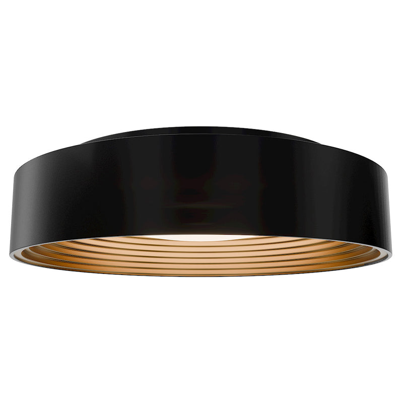 Black/Gold 18 inch Gaston 4CCT LED Flush Mount by WAC Lighting