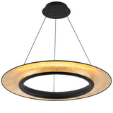 Black-Gold Leaf Center Stage 4CCT LED Pendant by WAC Lighting