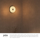 Black-Matte Opal Gold Jada Wall Sconce by Kuzco Lighting