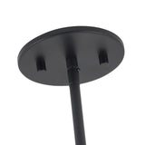 Black-Mix Glass 17inch Bolla Chandelier by Kuzco Lighting Canopy Details