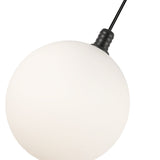 Black-Opal Glass Bolla Pendant by Kuzco Lighting Bulb Details