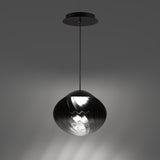 Black-Smoke Glass Swayzey 4CCT Mini Pendant by WAC Lighting