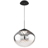 Black-Smoke Glass Swayzey 4CCT Mini Pendant by WAC Lighting