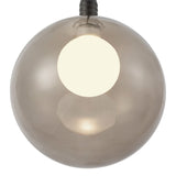 Black-Smoked Glass Bolla Pendant by Kuzco Lighting Bulb Details