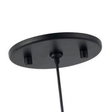 Black-Smoked Glass Bolla Pendant by Kuzco Lighting Canopy Details