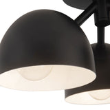Black 12inch Fosso Semi-Flush Mount by Kuzco Lighting Details