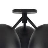 Black 17inch Fosso Semi-Flush Mount by Kuzco Lighting Details
