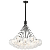Black 28inch Bolla Chandelier by Kuzco Lighting