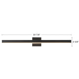 Black 31inch Vega Picture Wall/Picture Light by Kuzco Lighting Dimensions