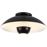 Black 5inch Umbra Semi-Flush Mount by Kuzco Lighting