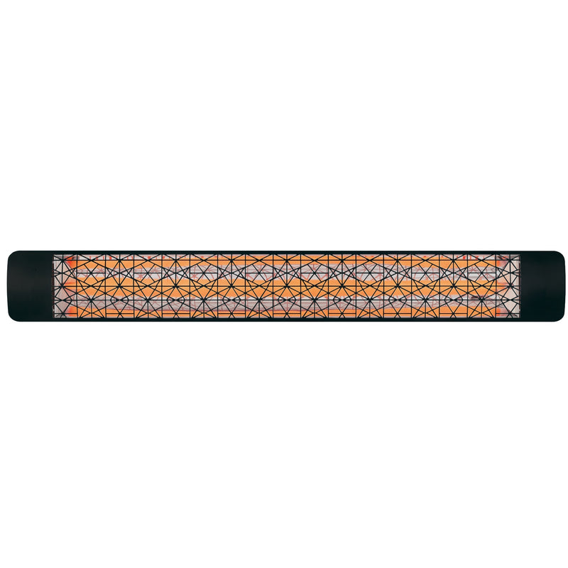 Black Astra Dual Element 61" 3000 Watt Electric Patio Heather by Eurofase Heating
