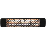 Black Chevron Single Element 39" 2500 Watt Heather by Eurofase Heating