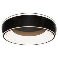 Black Chrome Ringwall 4CCT LED Flush Mount by WAC Lighting