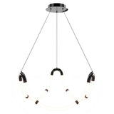 Black Chrome Swathe 4CCT LED Pendant by WAC Lighting