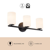 Black Ezra Vanity Light by Kuzco Lighting Light Source