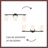 Black Ezra Vanity Light by Kuzco Lighting