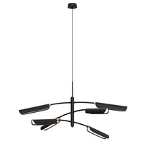 Black Flo Chandelier PR6 by Seed Design
