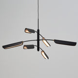 Black Flo Chandelier PR6 by Seed Design
