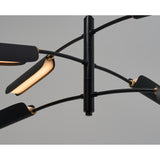 Black Flo Chandelier PR6 by Seed Design