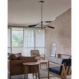 Black Flo Chandelier PR6 by Seed Design in Living Room
